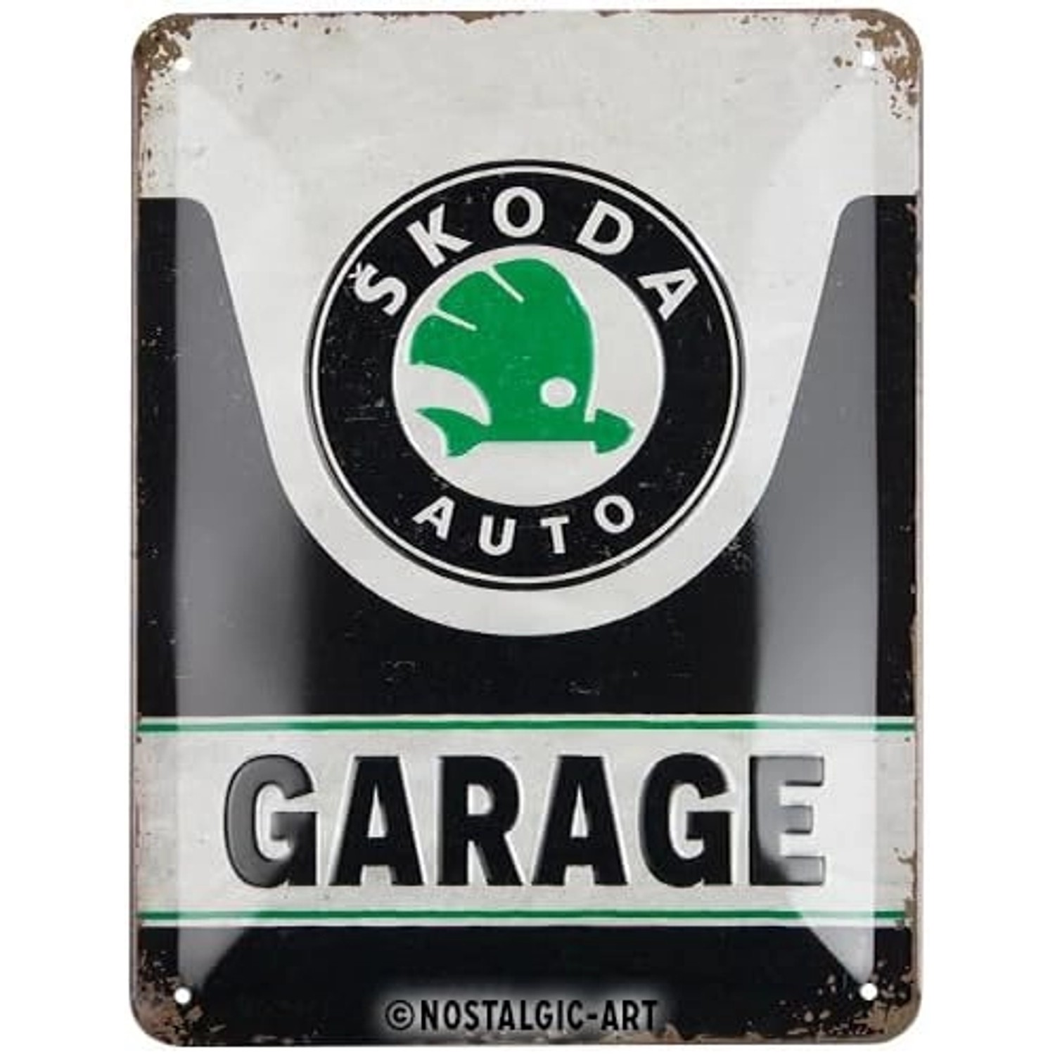 Nostalgic-Art Blechschild 15x20 cm - Skoda - Garage günstig online kaufen