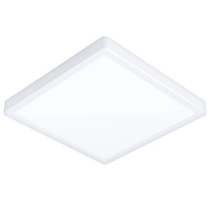 Quadratische, weiße Eglo LED-Deckenleuchte Fueva 5 mit neutralweißem Licht (4.000K), 28,5x28,5 cm.