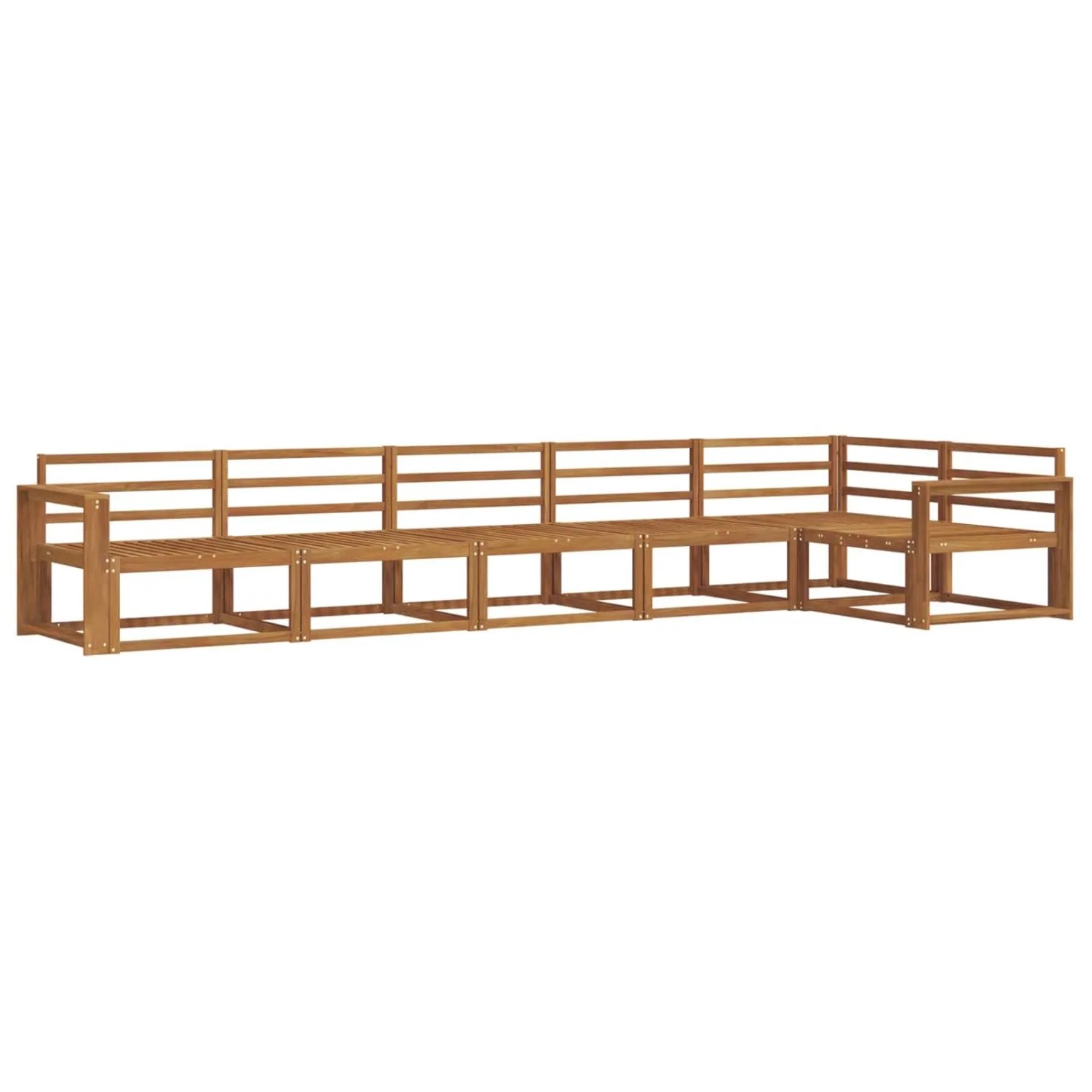 vidaXL Outdoor-Sofagarnitur 6-Tlg Natur Massivholz Akazie 3367652