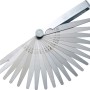 LUX Fühlerlehre Comfort mit 20 Blättern zur Messung von 0,05 bis 1 mm.