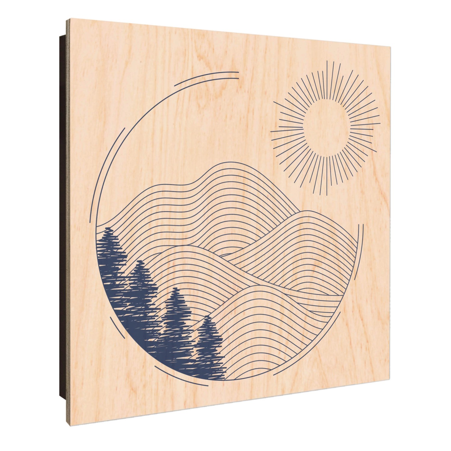 Banjado Großer Schlüsselkasten Holz 30x30cm Schwarz Scharnier Links 50 Hake günstig online kaufen
