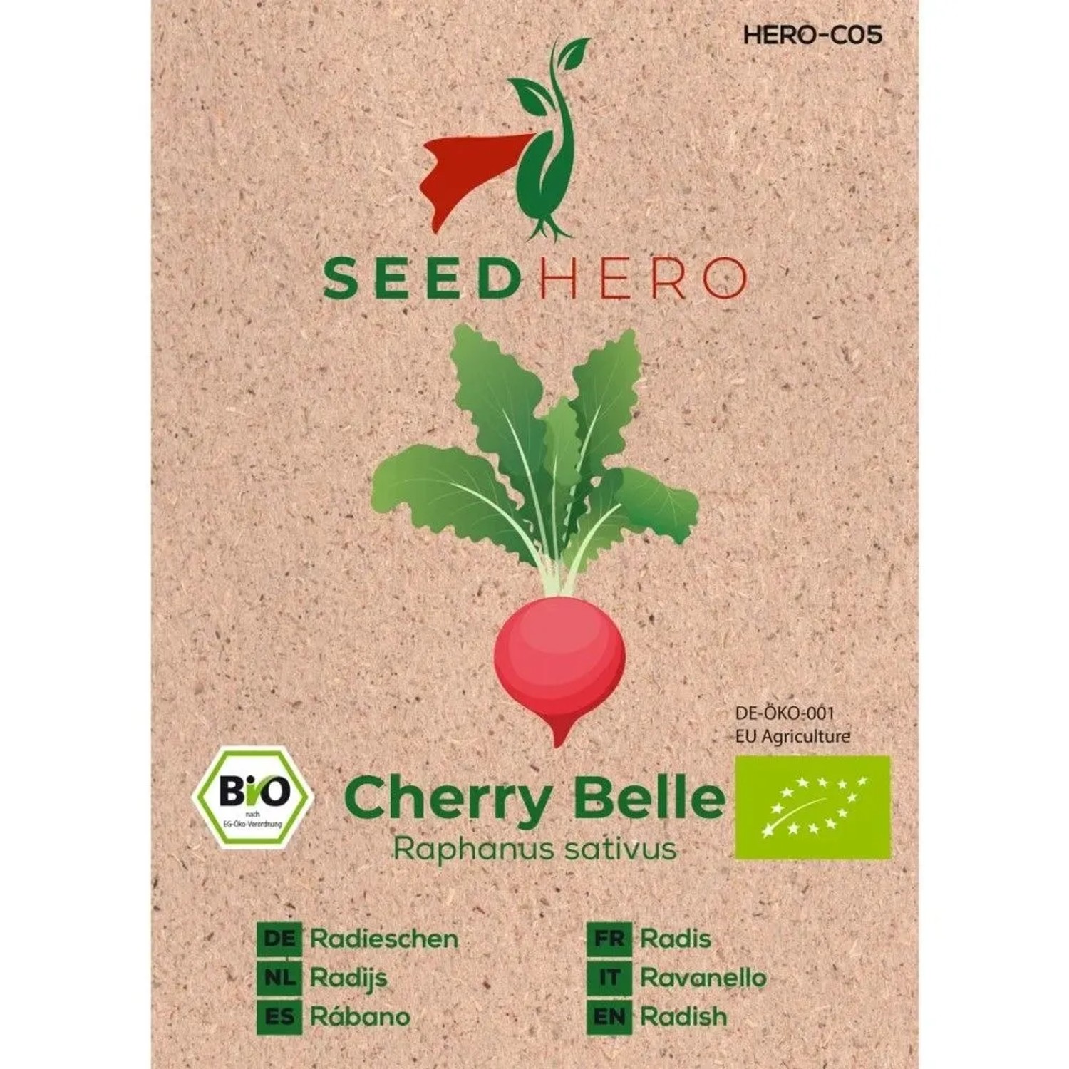 Seedhero BIO Radieschen Cherry Belle Samen