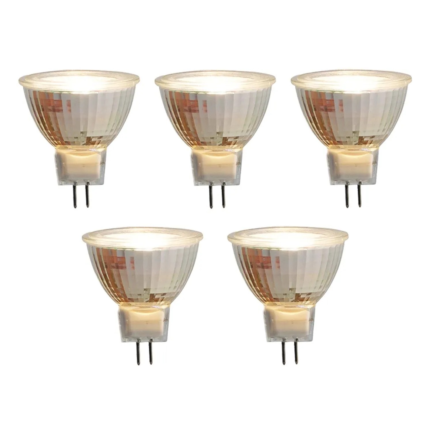 LUEDD Set mit 5 GU5 3 LED Leuchtmitteln MR16 5W 420lm 2700K 12V