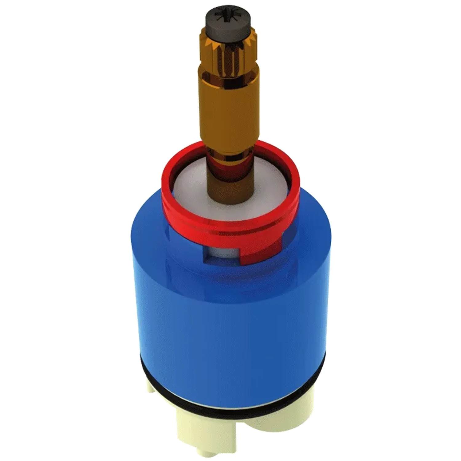 Delabie sequentielle Keramikkartusche Ø35 mit Sockel und Verbindungsstück