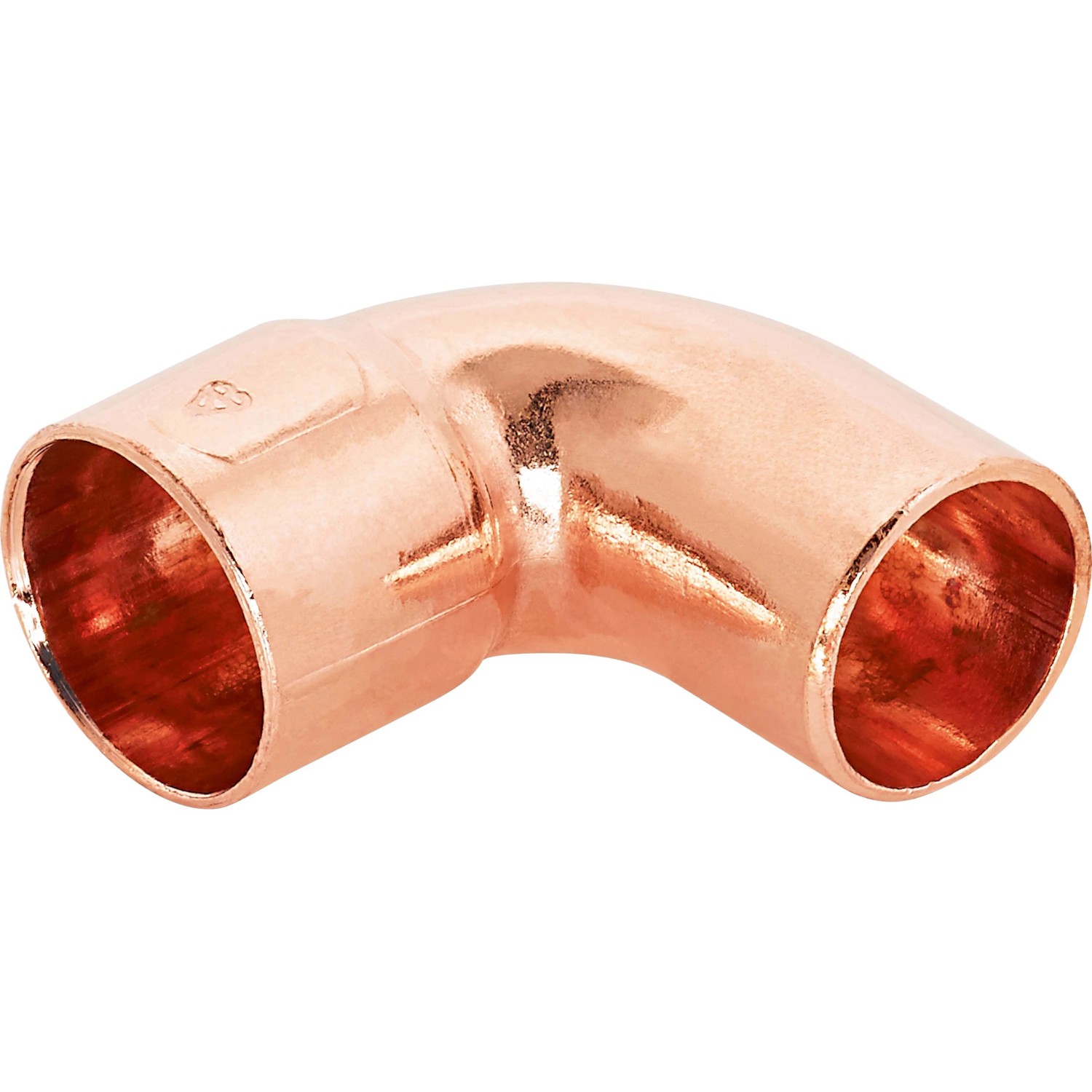 Kupfer Löt-Winkel Ø 15mm, 90 Grad, für Sanitär- und Heizungsinstallation, 10er Set.