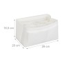 Relaxdays Taschenorganizer Filz Weiß Mit Fächern 16,5 cm x 29 cm x 20 cm 0,29 kg_4