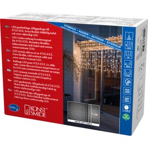 Konstsmide Maxi LED Erweiterung mit 104 warmweißen Dioden für Weihnachts-Systemaußenbeleuchtung.
