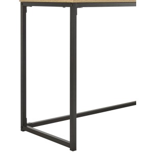 Bessagi Home Konsolentisch Giorgia Eiche/Schwarz MDF