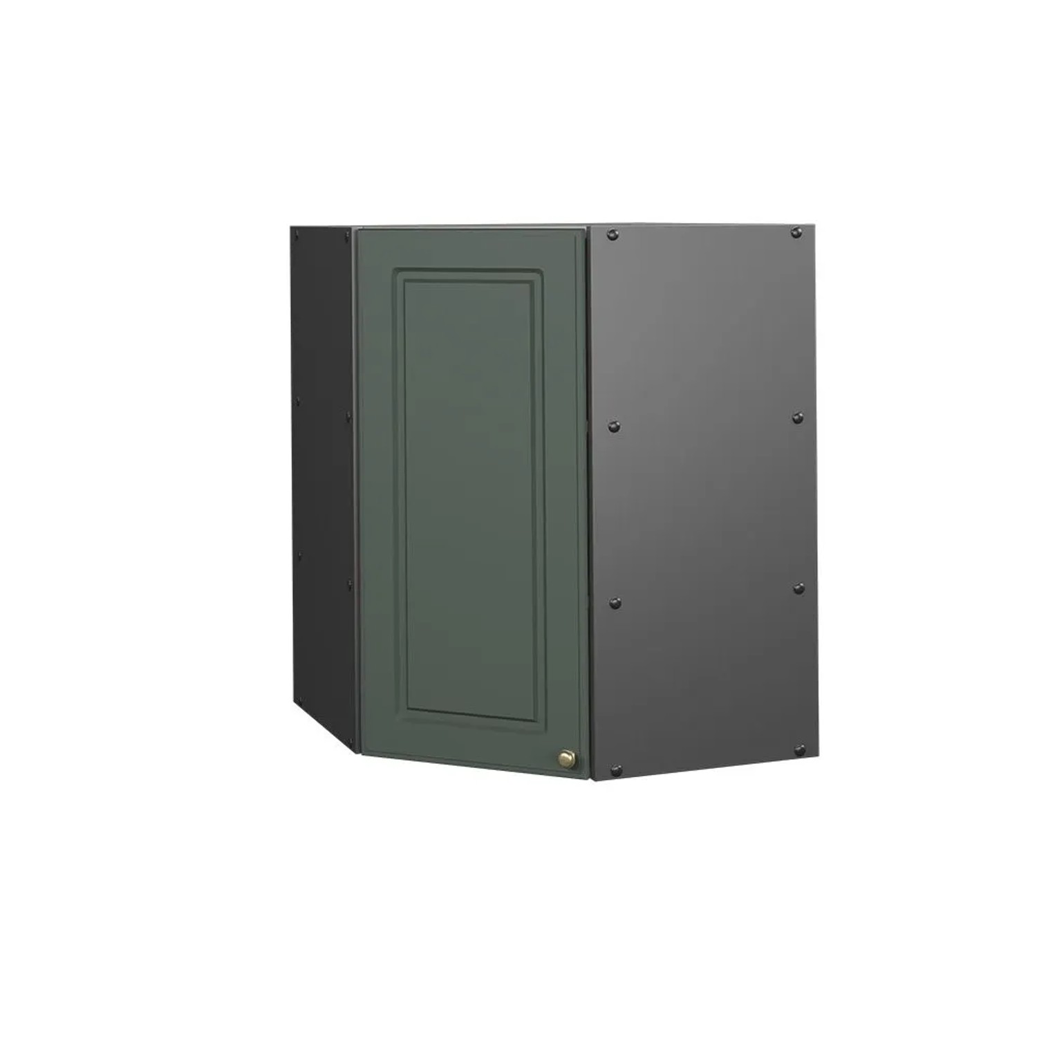 Vicco Eckhängeschrank Fame-Line Küchen-Eckschrank Grün-Gold Landhaus Anthrazit 57 cm