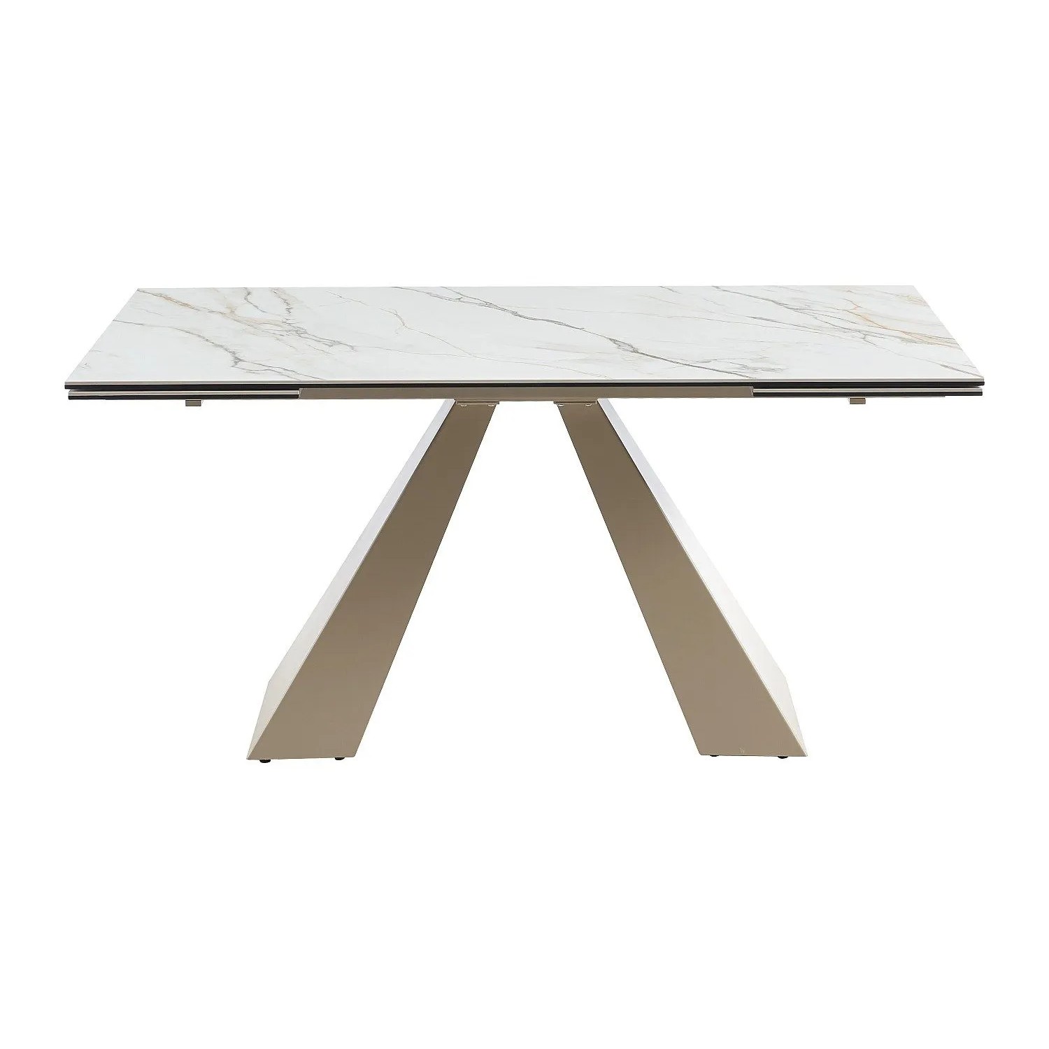 Vente-unique Esstisch Lozipa Beige  Weiß 200 cm  240 cm  160 cm