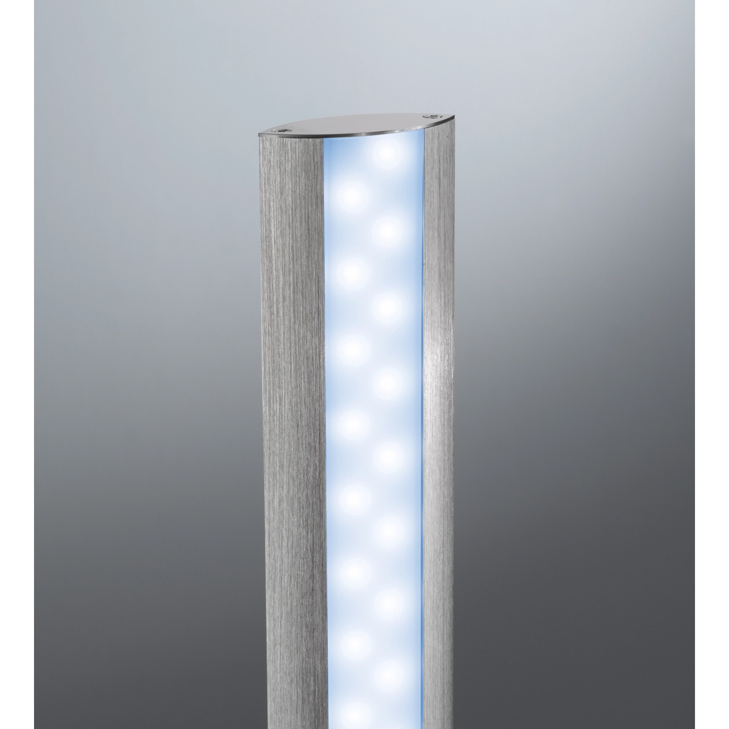 Moderne Fischer & Honsel LED-Stehleuchte Beat TW aus Aluminium, dimmbar und mit einstellbarer Farbtemperatur.