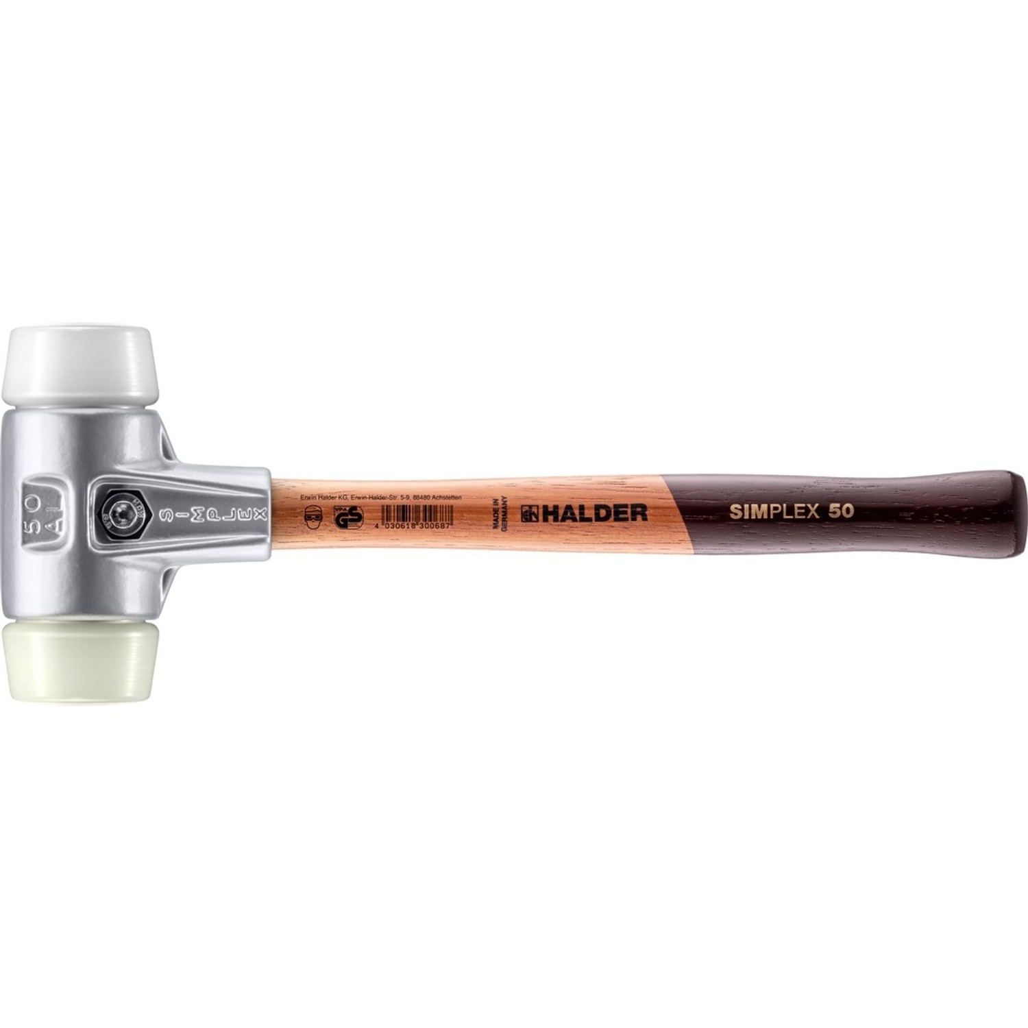 Halder Simplex Schonhammer Ø 50 mm Superplastik   Nylon mit Aluminiumgehäus günstig online kaufen