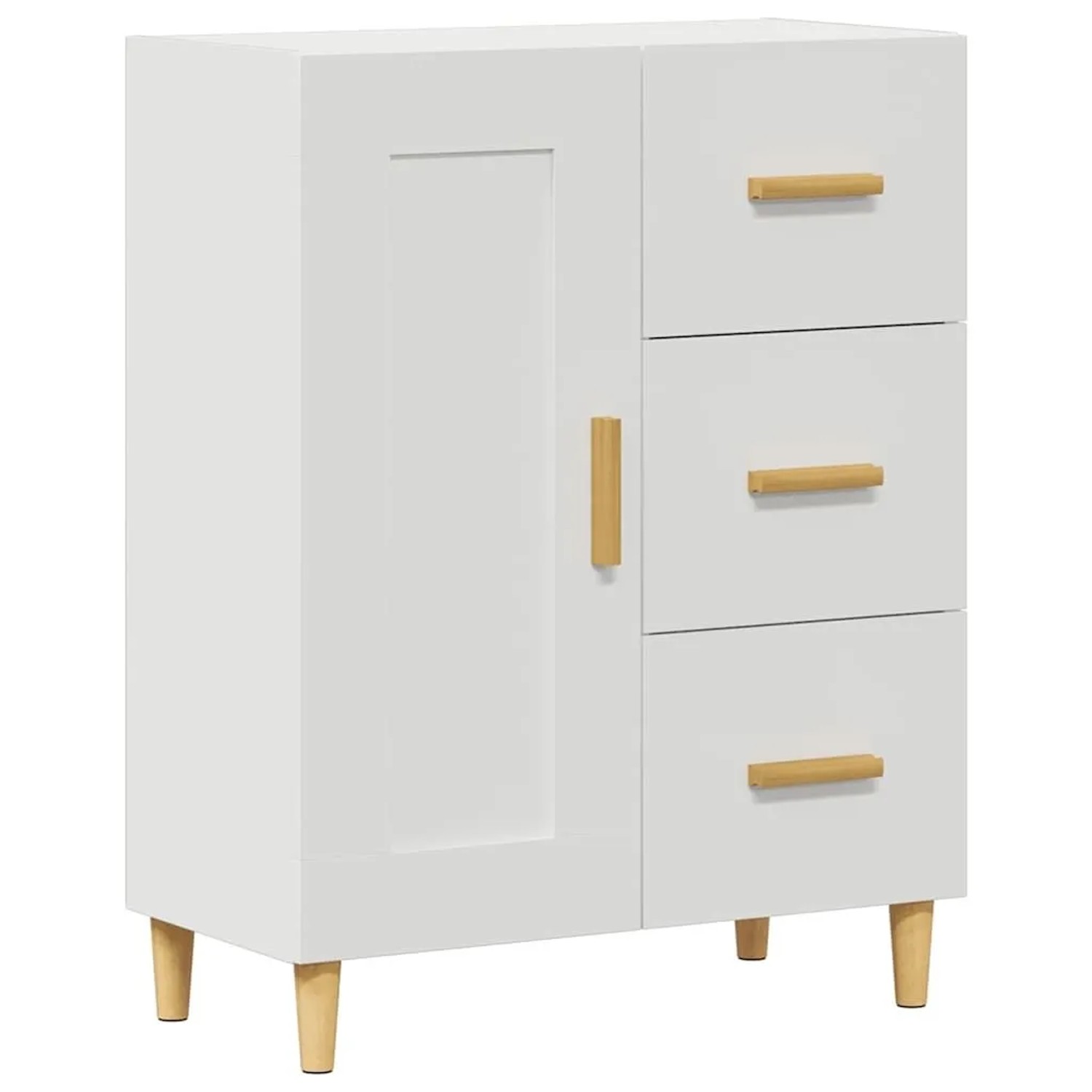 vidaXL Sideboard Weiß 69,5x34x90 cm Holzwerkstoff 812222