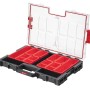 PROREGAL QBRICK Sortimentskasten One L, 6 Liter, mit 12 Fächern, Deckgriff und Klemmverschlüssen, schwarz.