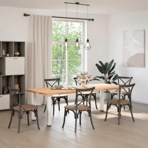 vidaXL Konsolentischbeine 4 Stk Weiß 72-74 cm Stahl 4012469