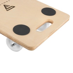 STAHLWERK Rollwagen 4er Set, 250kg Traglast, Holz mit Rollen und Anti-Rutsch Pads.