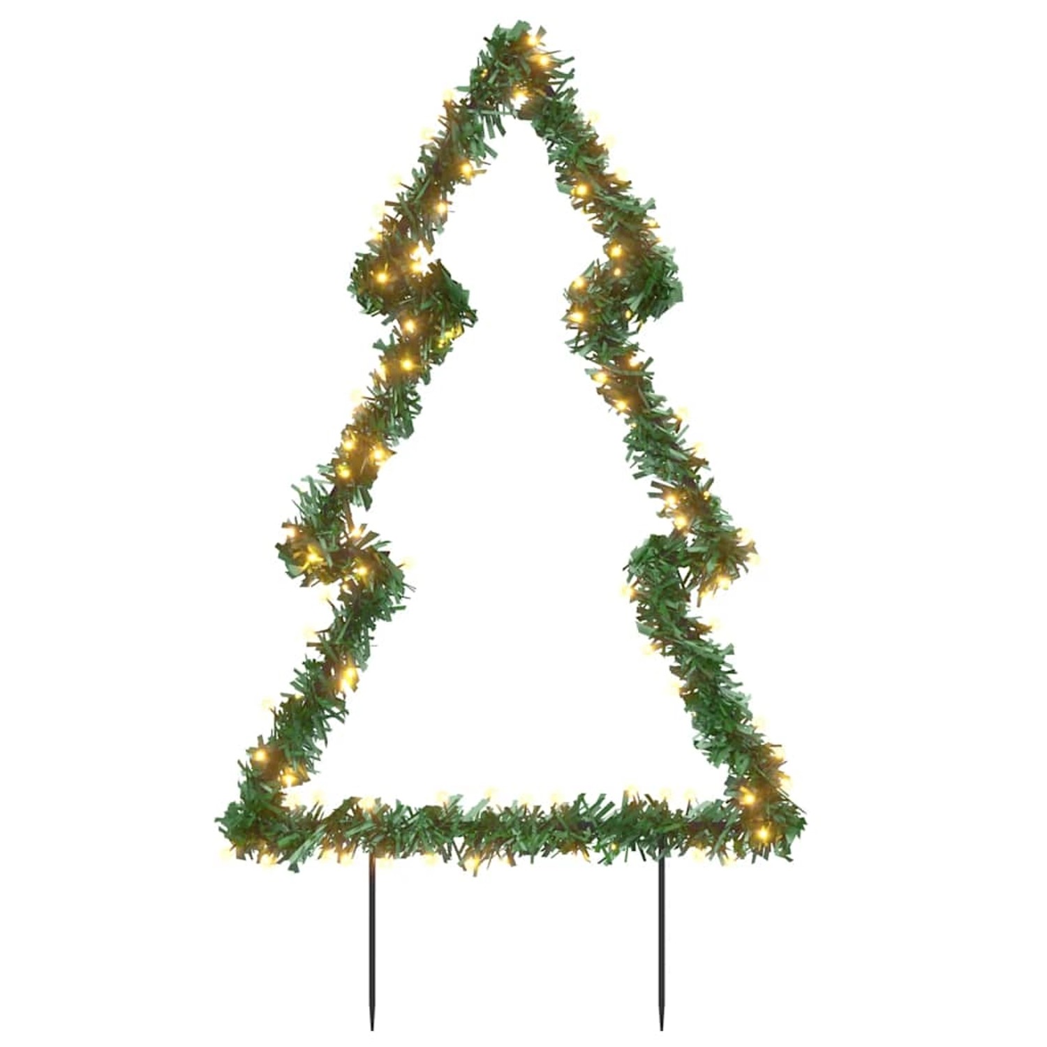 vidaXL Weihnachtsbaum mit Erdspießen und 115 LEDs 90 cm 357727