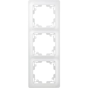 OBI Abdeckrahmen Penelope Polarweiß, 3-fach Rahmen für Feuchtraumschalterprogramme.