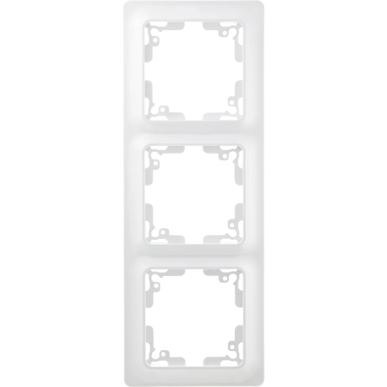 OBI Abdeckrahmen Penelope 3-fach Polarweiß