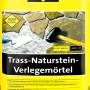 Sakret Trass-Natursteinverlegemörtel, grauer Trockenmörtel im 25 kg Sack für Naturstein, Palette mit 42 Säcken.
