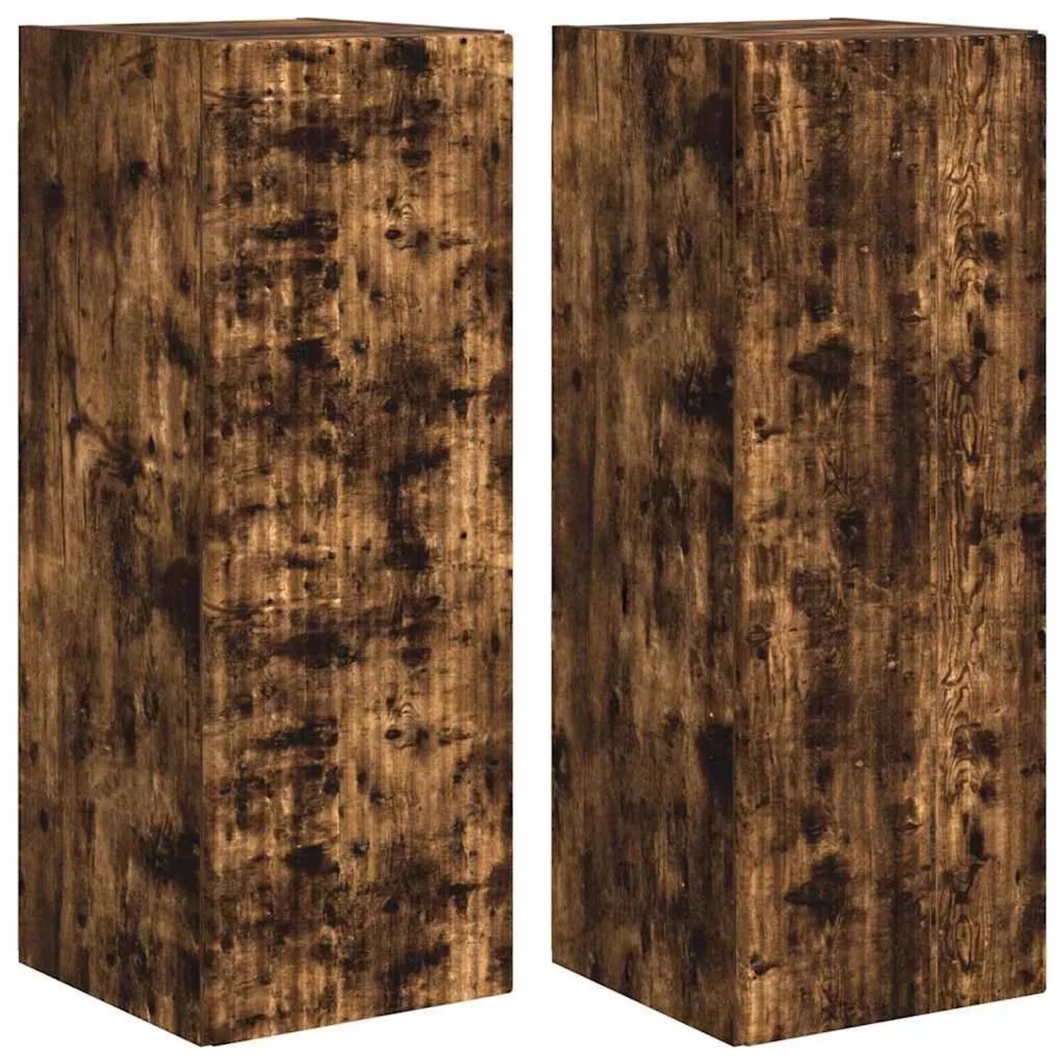 vidaXL TV-Wandschrank 2 Stk Geräucherte Eiche 30 x 31 x 80 cm 892300