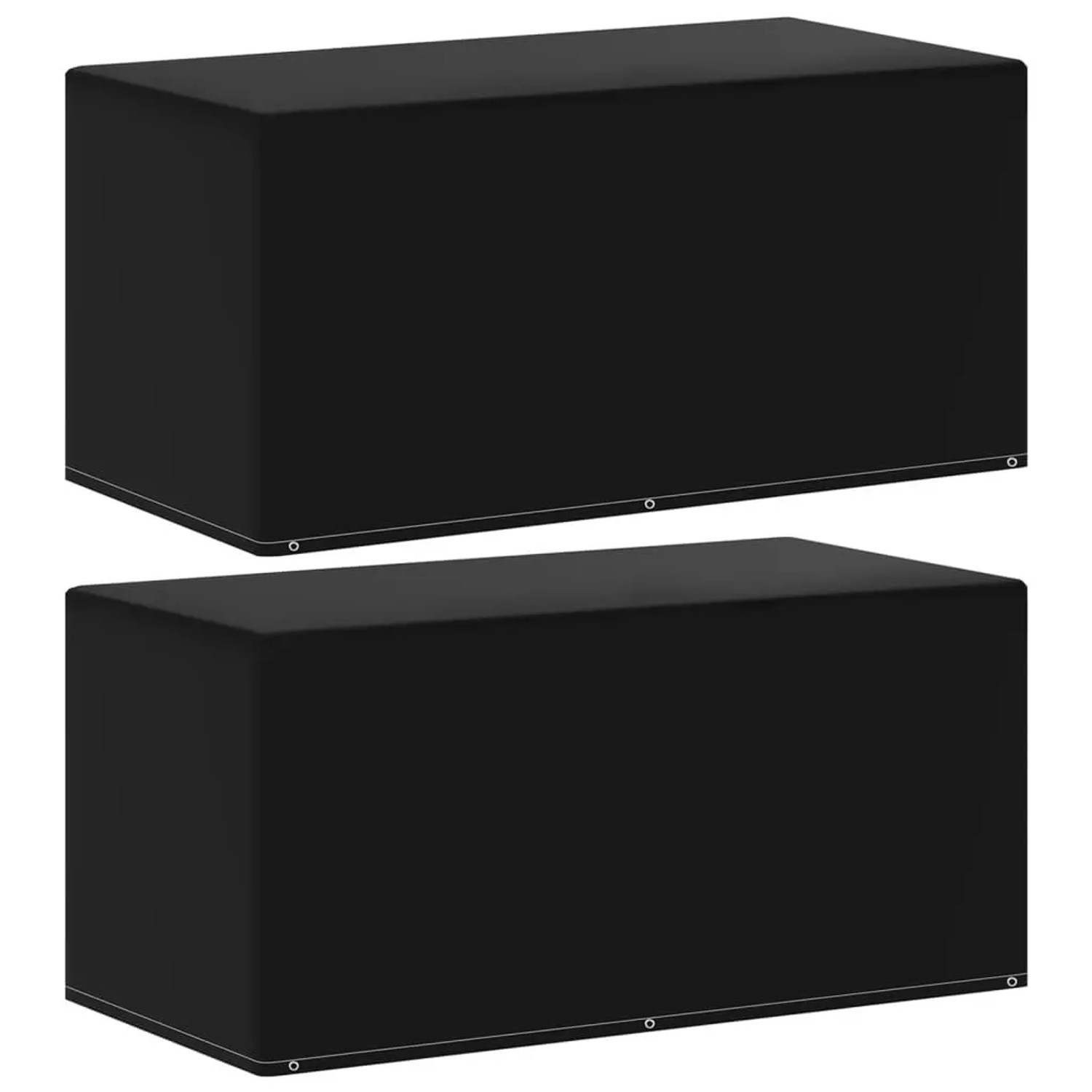 vidaXL Gartenmöbel-Abdeckungen 2 Stk 6 Ösen 160x80x75 cm 3082851