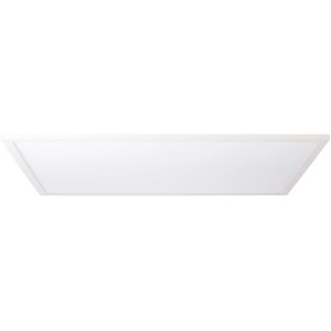 Weißes, eckiges LED-Deckenaufbau-Paneel Buffi, 60x60 cm, für helle, gleichmäßige Ausleuchtung.