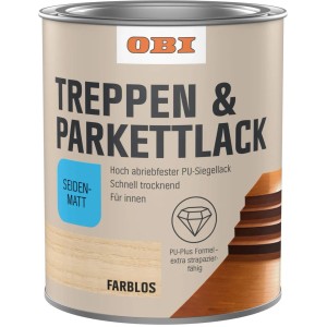 OBI Treppen- und Parkettversiegelung Transparent seidenmatt 375 ml
