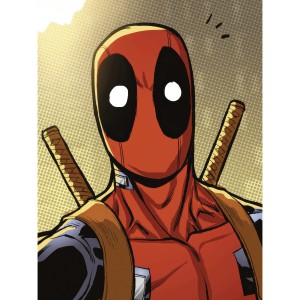 Komar Wandbild Marvel Deadpool Holup 30 cm x 40 cm Rot