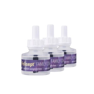 3 Felisept Family Comfort Nachfüllflakons für Mehrkatzenhaushalte, je 45ml.
