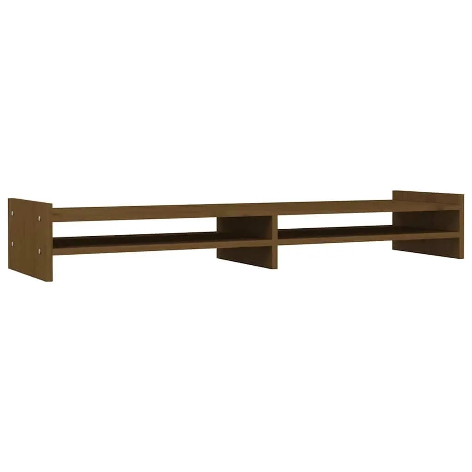 vidaXL Monitorständer Honigbraun 100x27x15 cm Massivholz Kiefer 814027