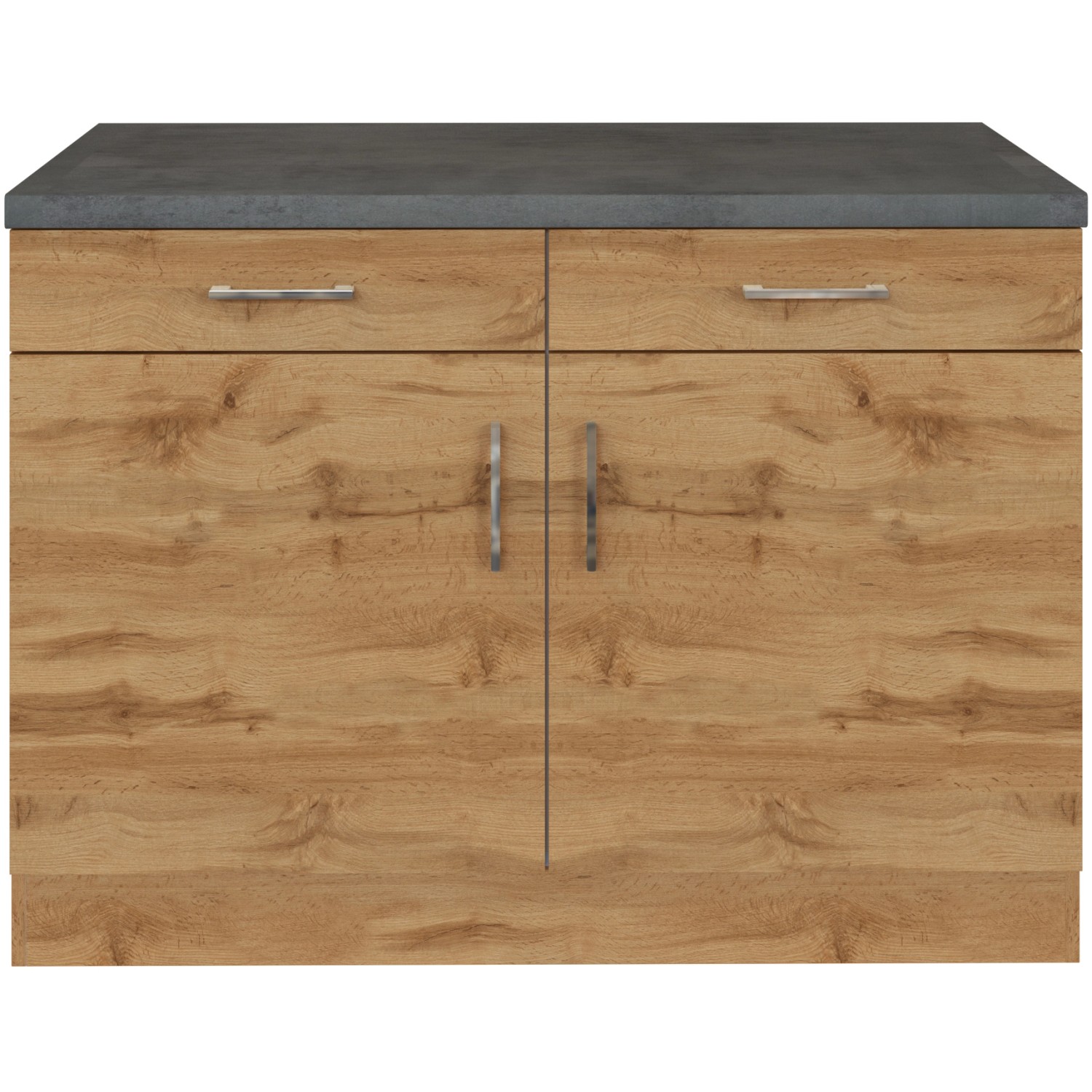 Held Möbel Unterschrank Sorrento 100x85x60 cm 2 Tür. 2 Schubk. + Boden Wotan.