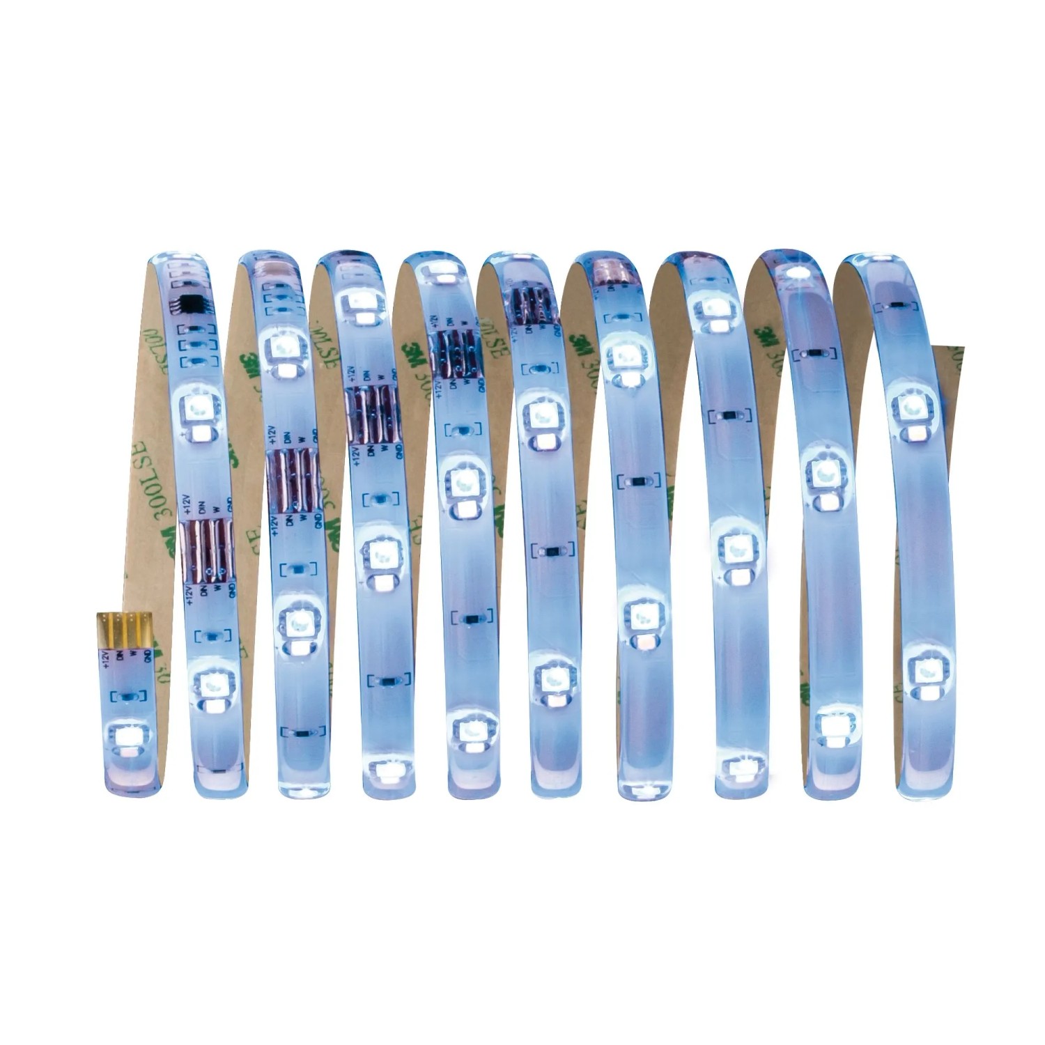 Paulmann LED-Strip Set, 3m, RGBW, mit Farbwechselfunktion. Flexibler LED Streifen mit selbstklebender Rückseite.