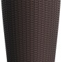 Lechuza Pflanzsäule Cilindro Cottage, Mokka, Ø 32 cm mit Bewässerungssystem.