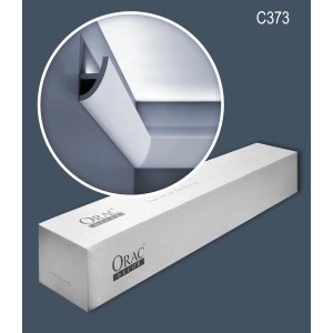 ORAC DECOR C373 LUXXUS Zierleisten Set im Karton, weiße Stuckleisten für indirekte Beleuchtung.