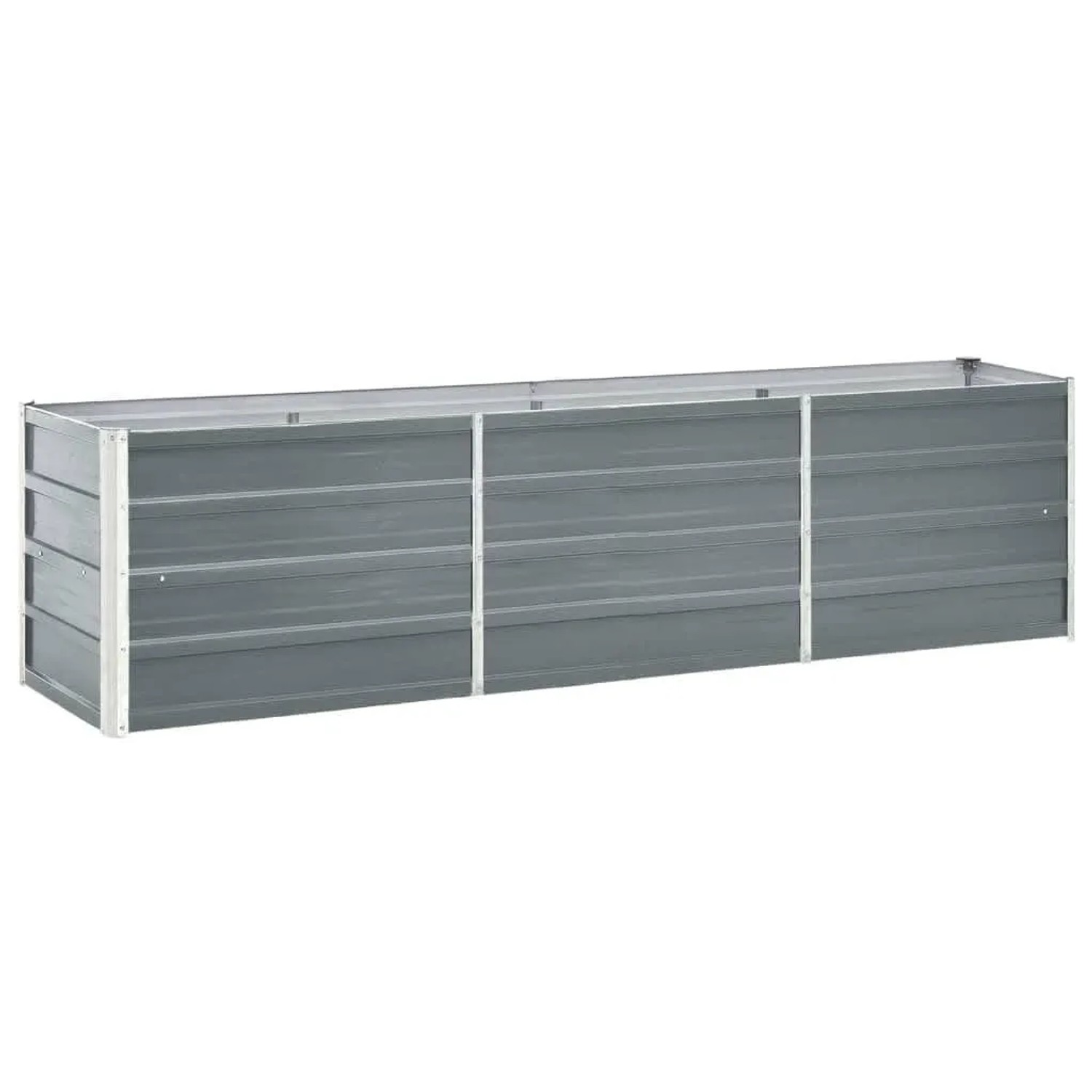 Furnicato Garten-hochbeet Verzinkter Stahl 240x40x45 Cm Grau
