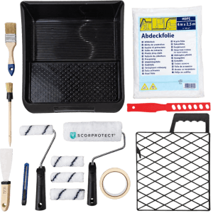 Scorprotect Renovier Komplett Set 16 Teilig Für Malerarbeiten