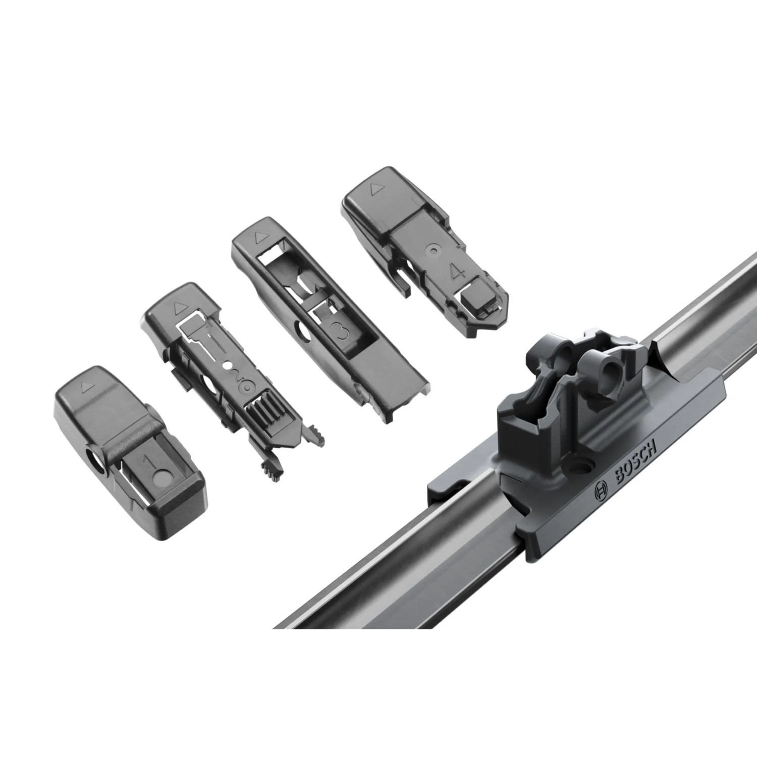 Bosch Aerotwin AP18U Wischblatt mit Adaptern für einfache Montage.