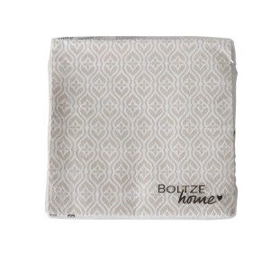 Boltze Servietten Estany, beige-weiß mit geometrischem Muster, 20 Stück