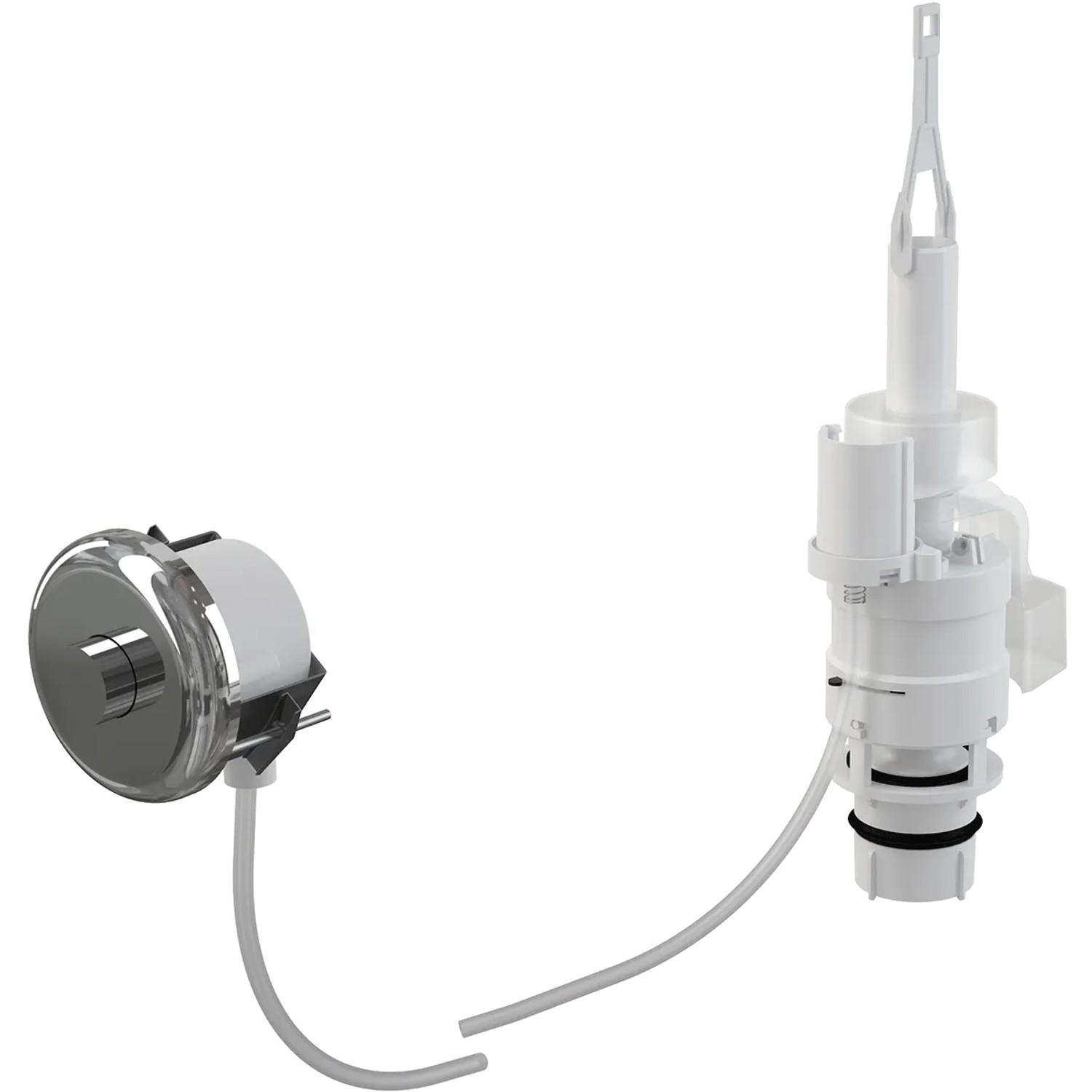 Alcadrain MPO11 Manuelle pneumatische Fernauslösung Chrom-Glanz, für Wandeinbau