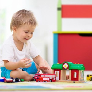Relaxdays Kindersitzbank MDF Bunt mit Stauraum 54,5 cm x 60 cm x 35 cm 7,8 kg