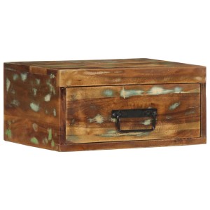 vidaXL Wand-Nachttisch Altholz Massiv 4017453