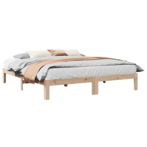 vidaXL Massivholzbett ohne Matratze 160x200 cm Kiefernholz 859217