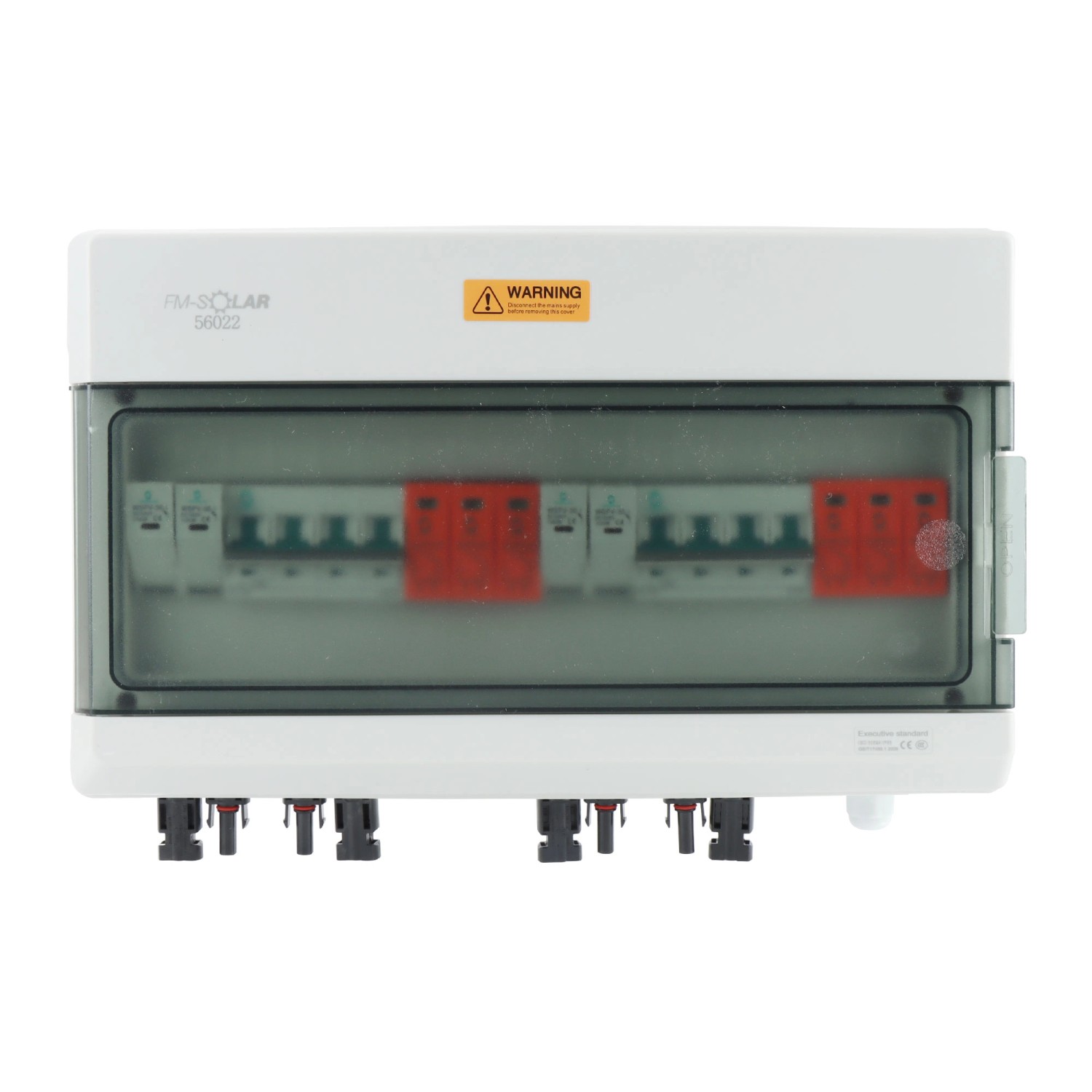 FM-SOLAR DC-Anschlussbox mit Leitungstrennschalter MCB T2 Überspannungsschutz 2/2 1000V Generatoranschlusskasten