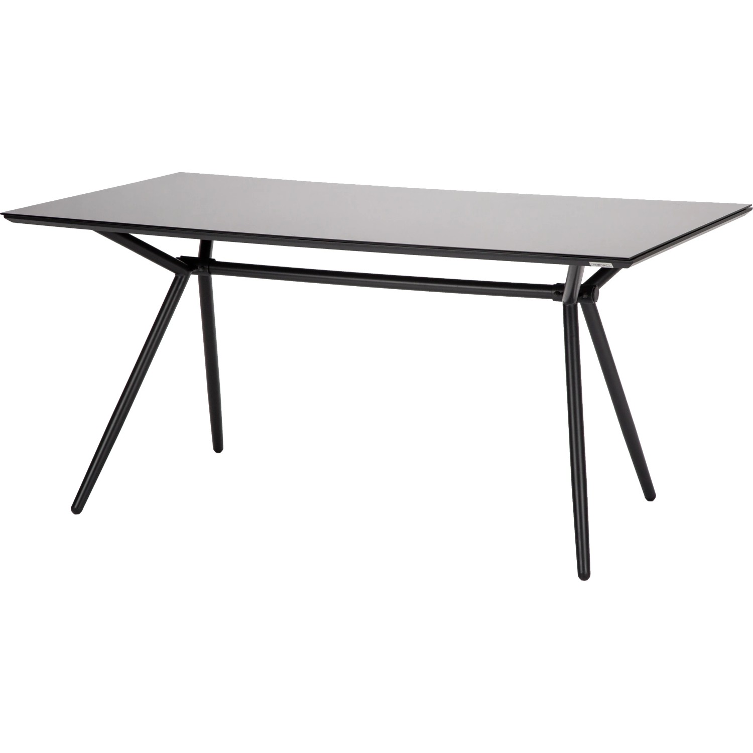 Acamp Glastisch Alpha, Anthrazit-Cemento, Teil des Gartenmöbel-Sets.