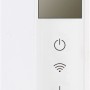 Detailansicht des weißen WiFi-Infrarot-Panel-Heizers Odda 540 W mit Bedienelementen.