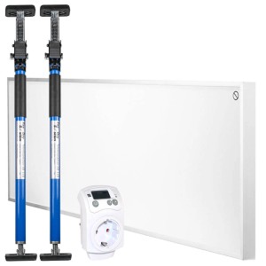 Allegra24 Infrarottrockner T300 Set mit Montagestützen, Thermosteuerung für elektrische Heizgeräte.