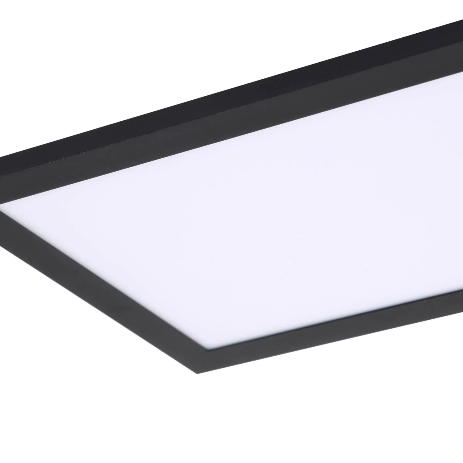 Schwarzes Lindby LED Panel Enhife für Arbeitszimmer, 80x20 cm.