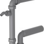 Kirchhoff Raumspar Siphon für Küchenspüle, Eco Save Modell mit Geräteanschluss.