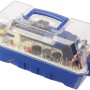 LUX Modellbau- und Gravierset MBS-160 im blauen Koffer mit Zubehör.